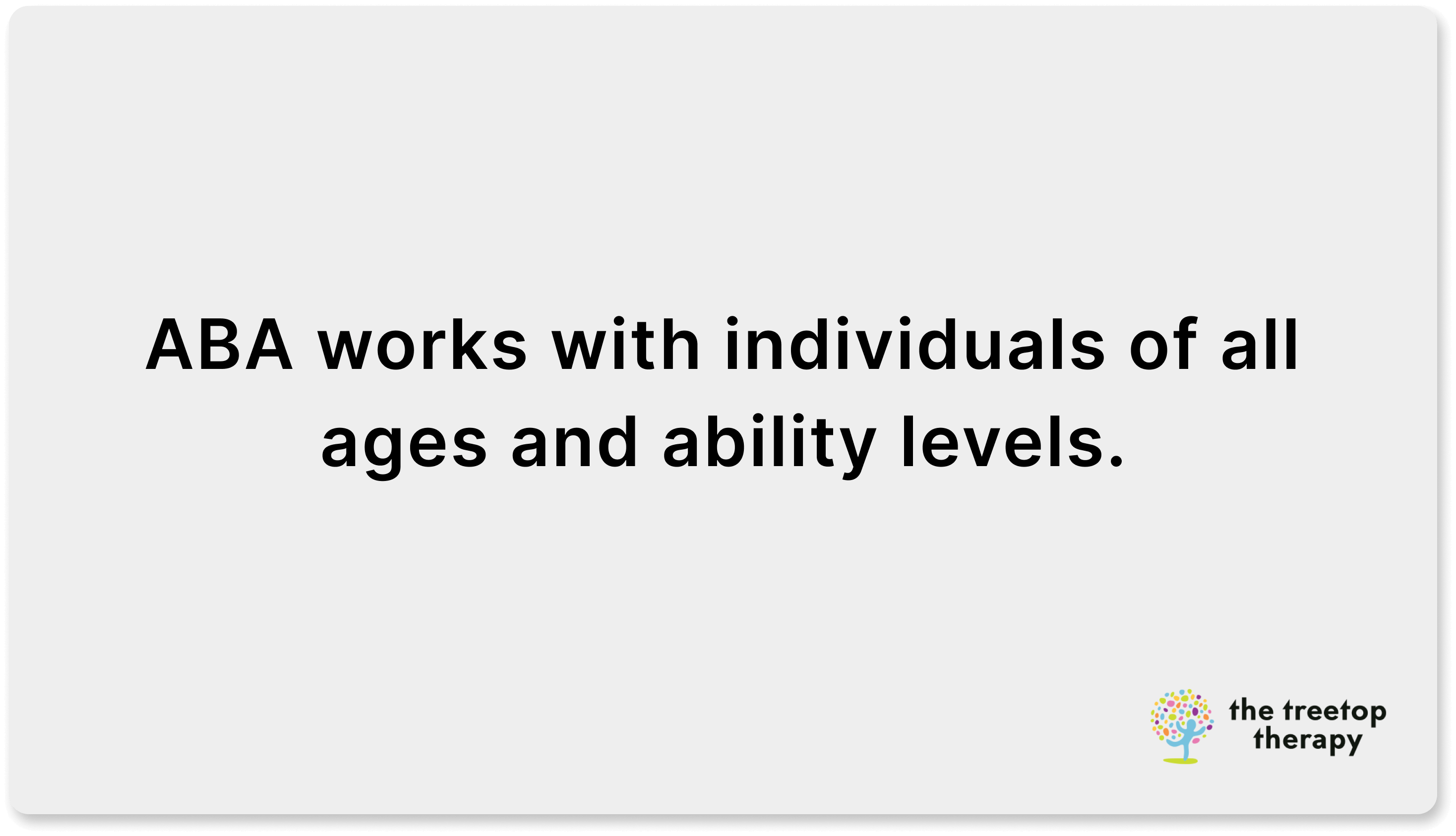 who aba therapy can help